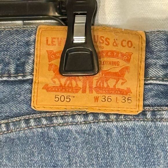 Levi's 505  Straight Jeans Classic Fit 36 x36 - Picture 5 of 12